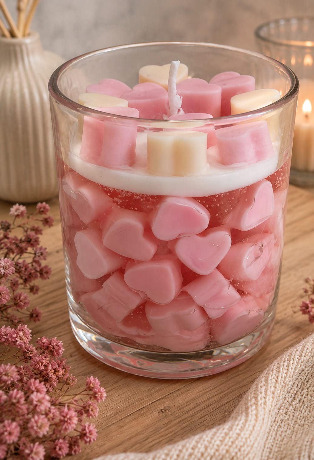 Cute Heart Candle